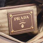 Prada Logo Jacquard · Canvas Leather