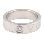 Cartier Love Ring · 18K White Gold · Diamond