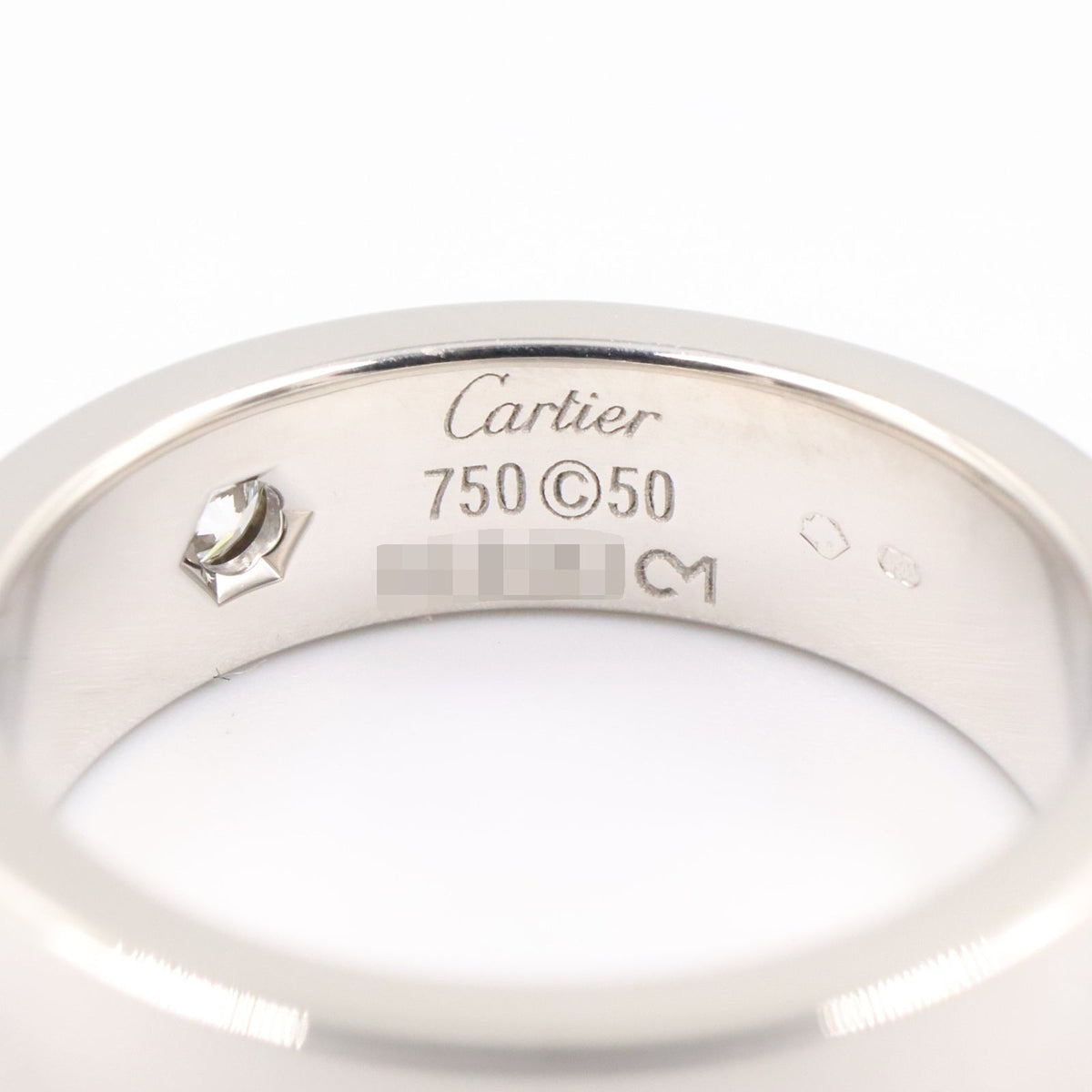 Cartier Love Ring · 18K White Gold · Diamond