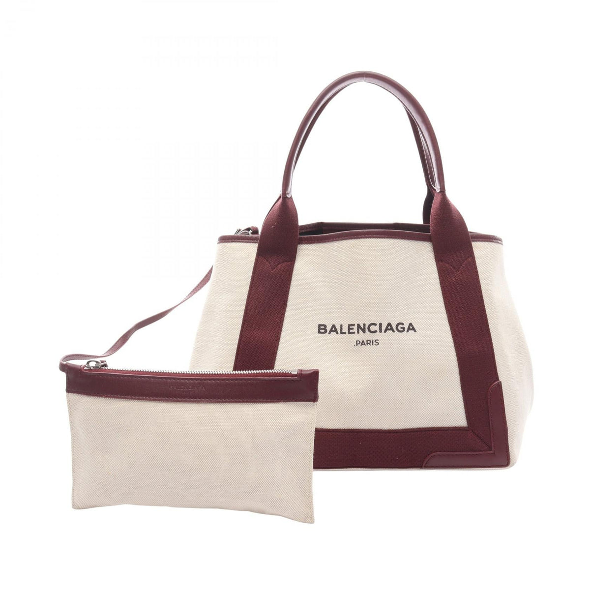 Balenciaga Navy Cabas S · Canvas Tote