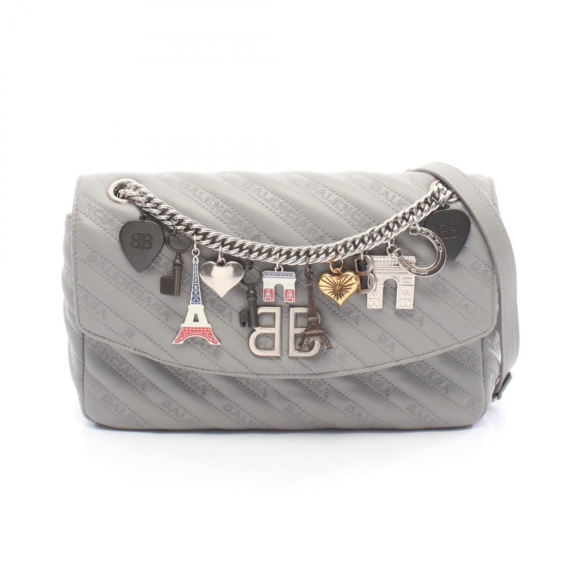 Balenciaga BB Round · Chain Shoulder · Leather