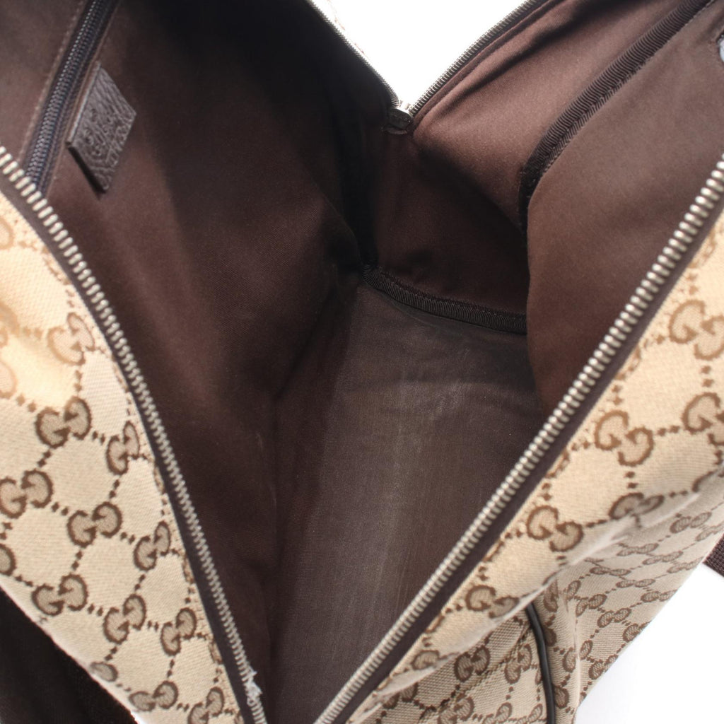 Gucci · Canvas Leather Backpack