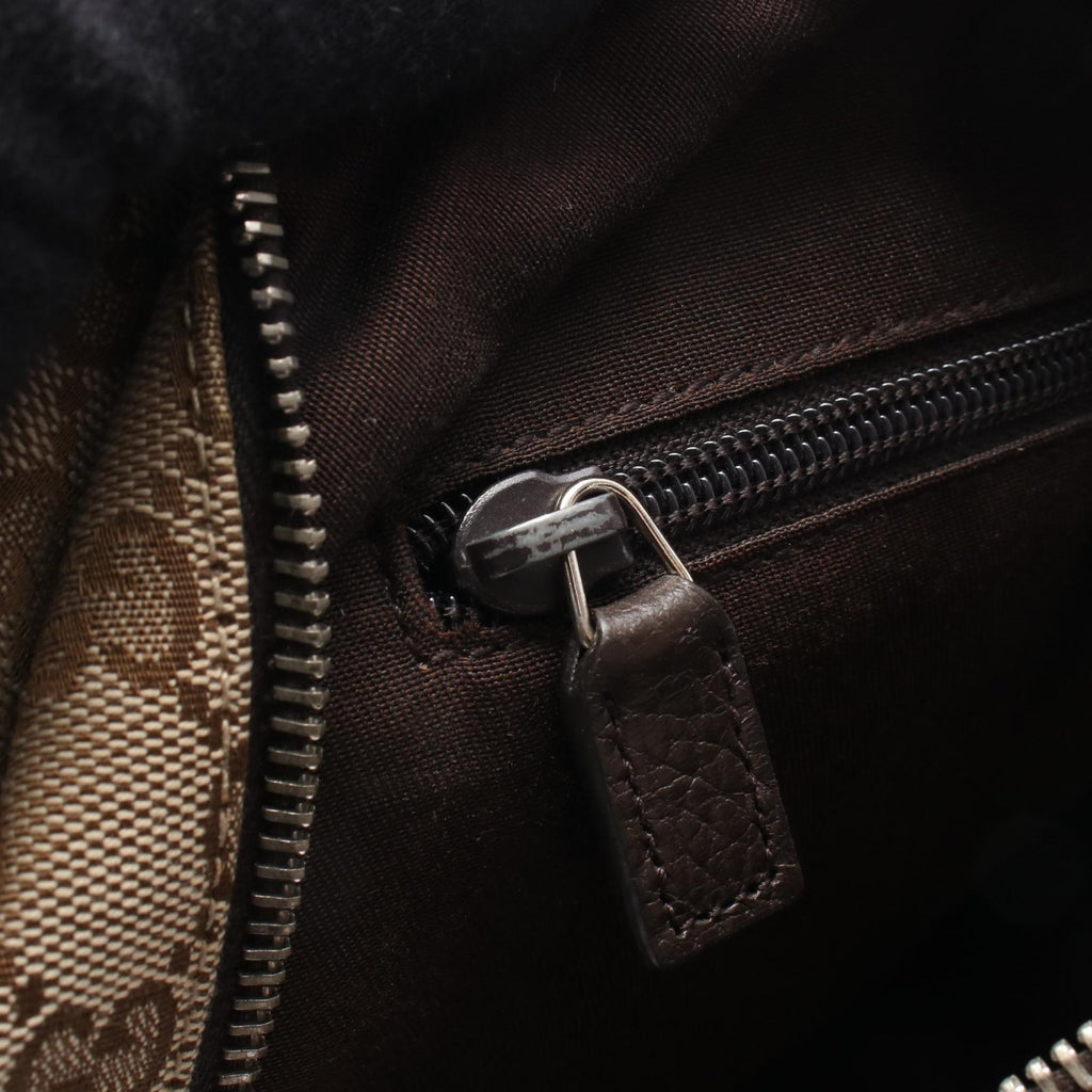 Gucci · Canvas Leather Backpack