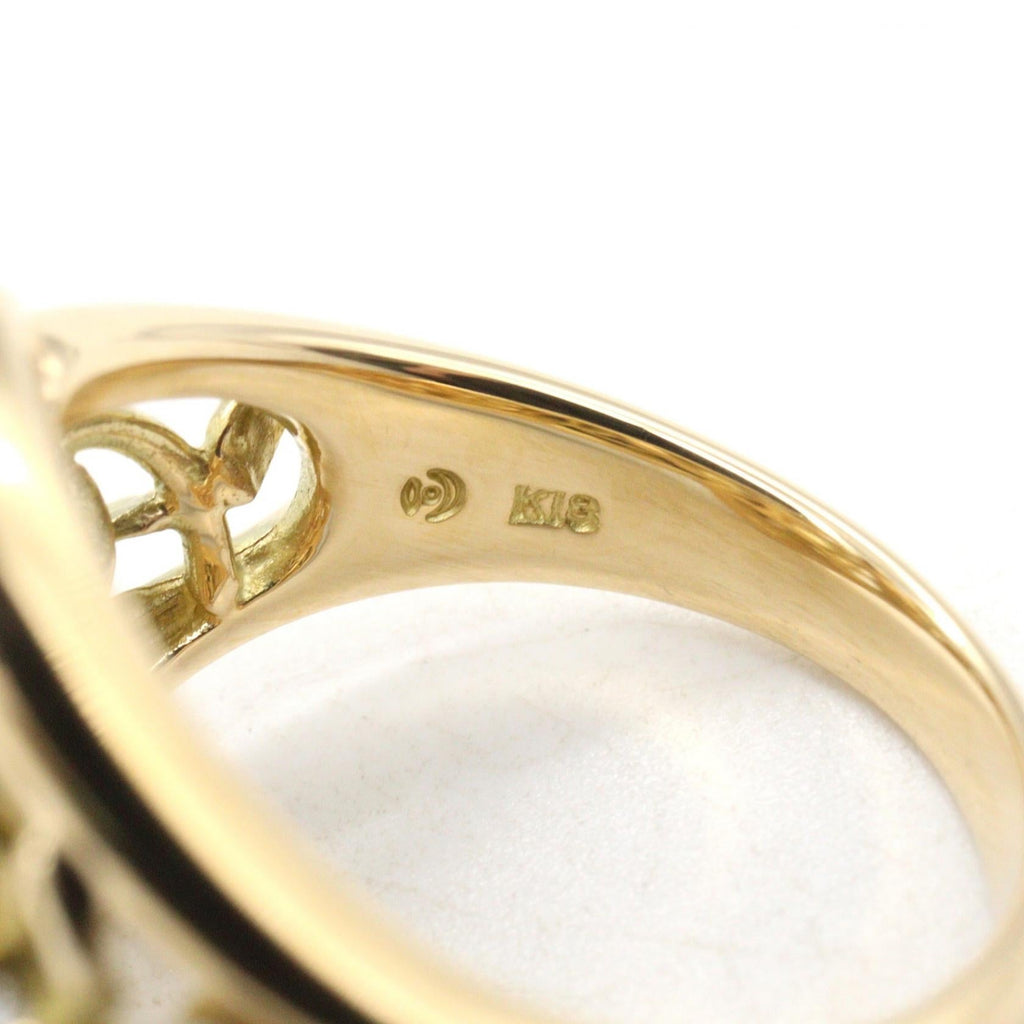 Tasaki Pearl & Diamond · 18K Yellow Gold Ring