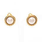 Chanel · Pearl Earrings · Gold Plated