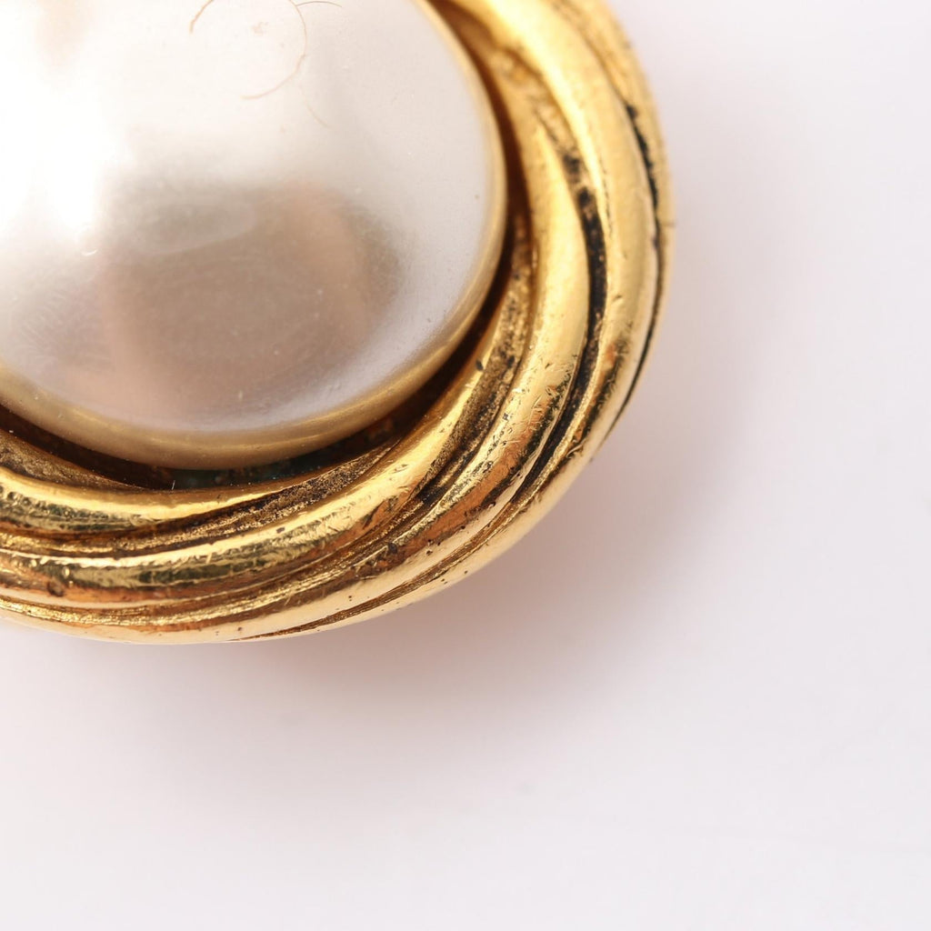 Chanel · Pearl Earrings · Gold Plated