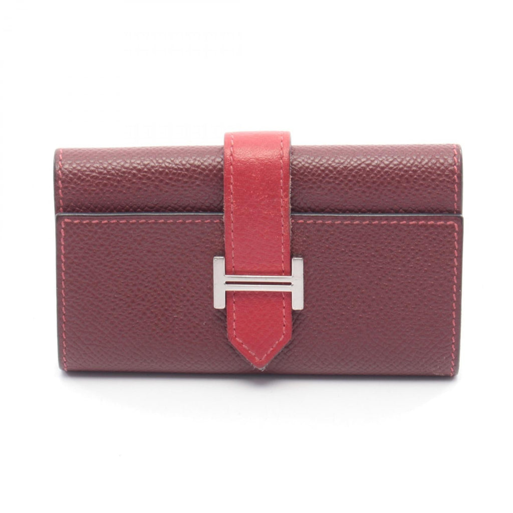 Hermès Bearn · Epsom · Rouge Casaque