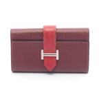 Hermès Bearn · Epsom · Rouge Casaque