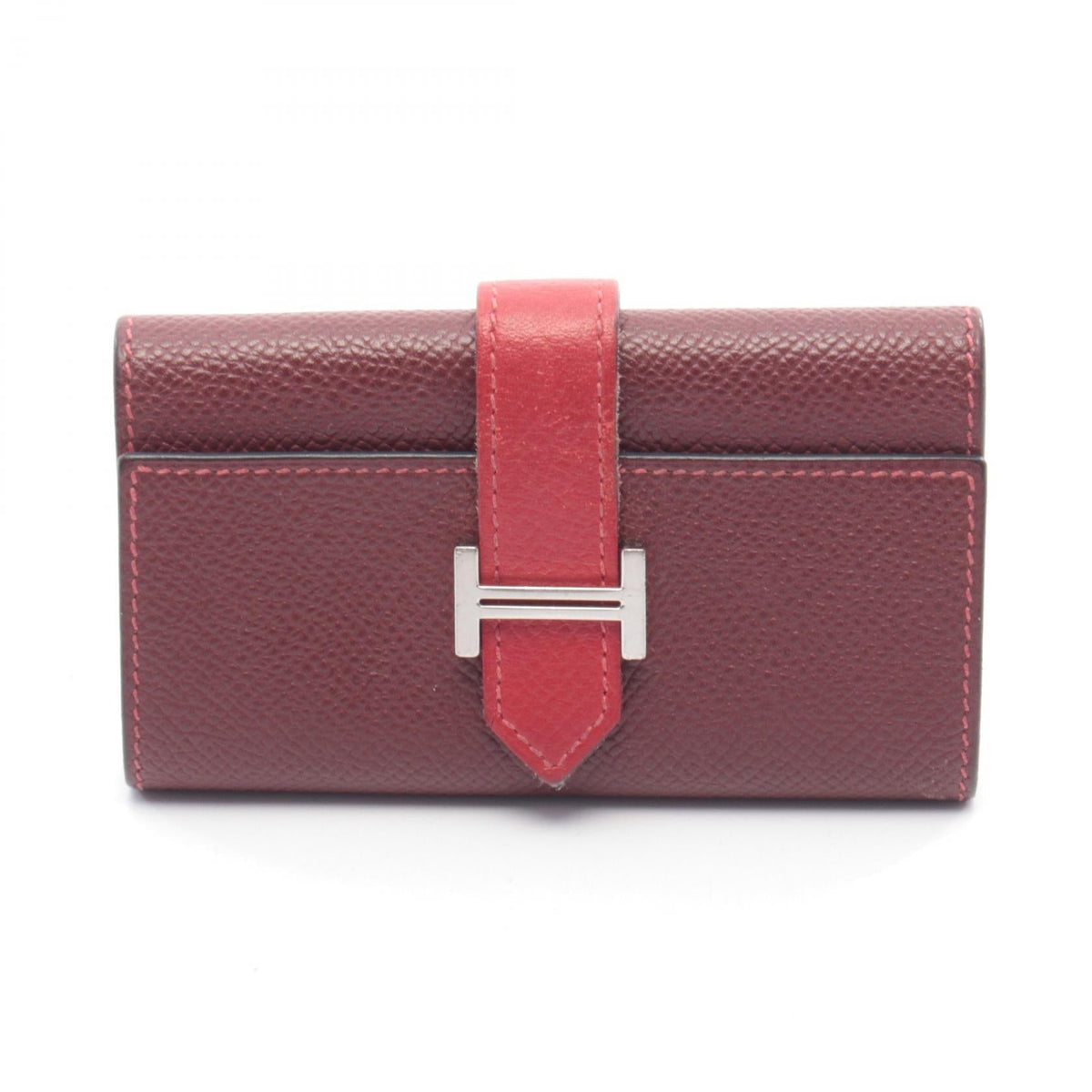 Hermès Bearn · Epsom · Rouge Casaque