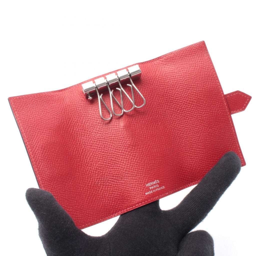 Hermès Bearn · Epsom · Rouge Casaque