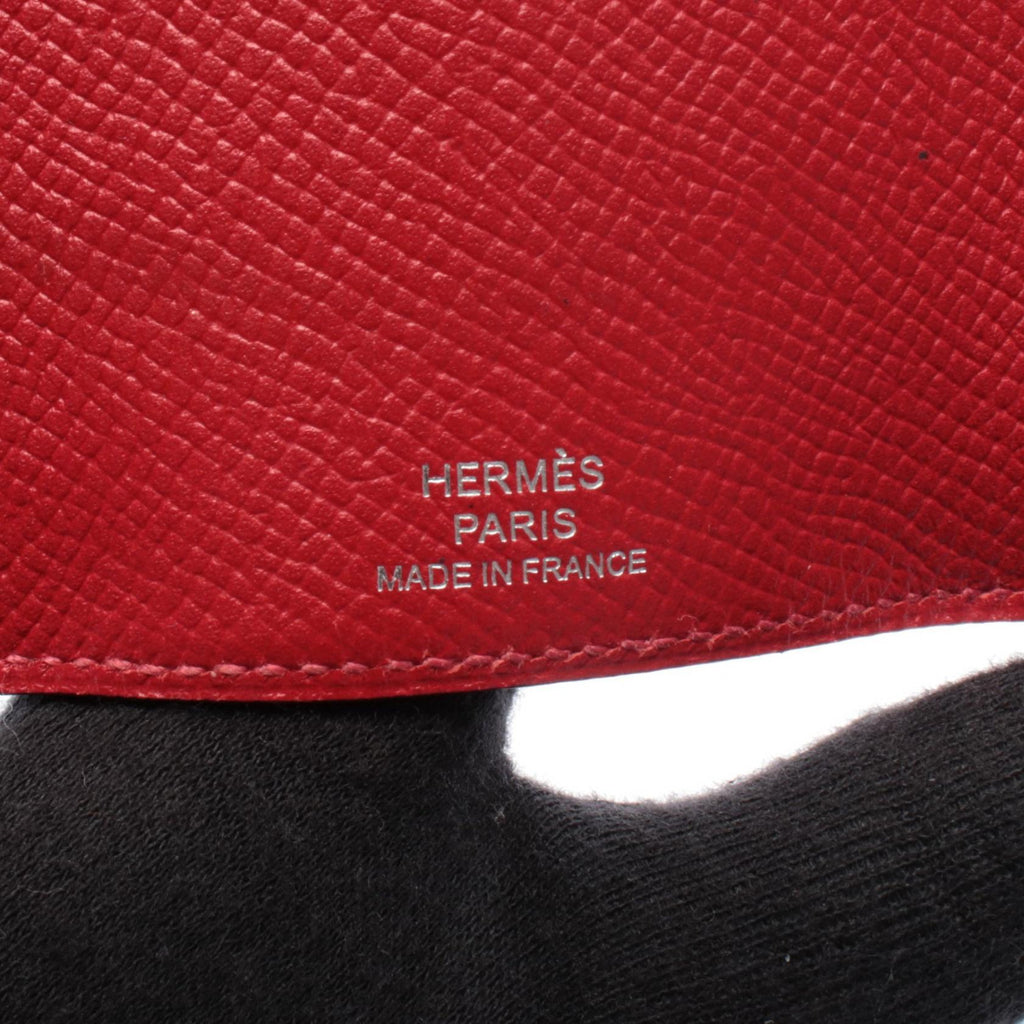 Hermès Bearn · Epsom · Rouge Casaque