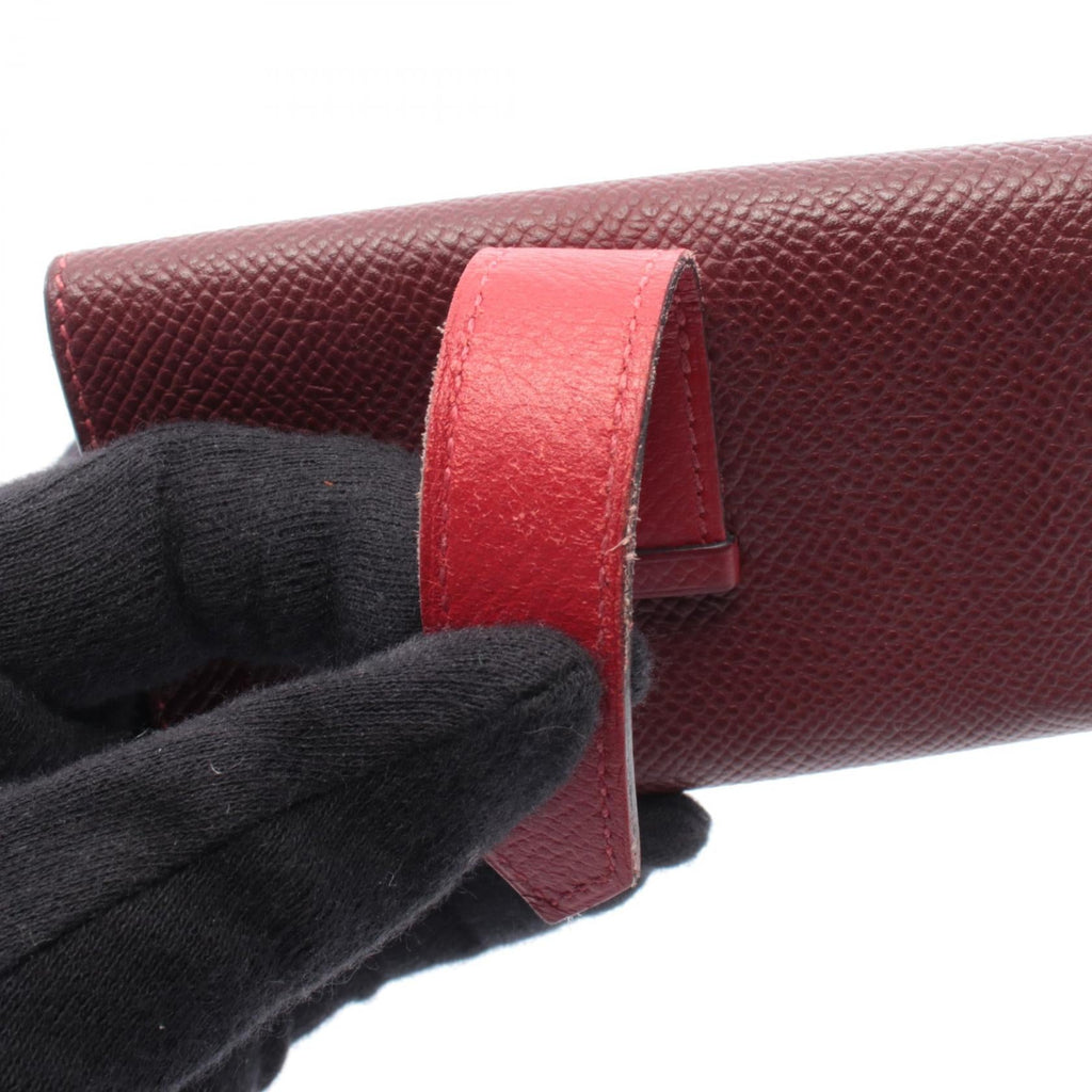 Hermès Bearn · Epsom · Rouge Casaque