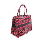 Dior Book Tote · Leopard Print Canvas