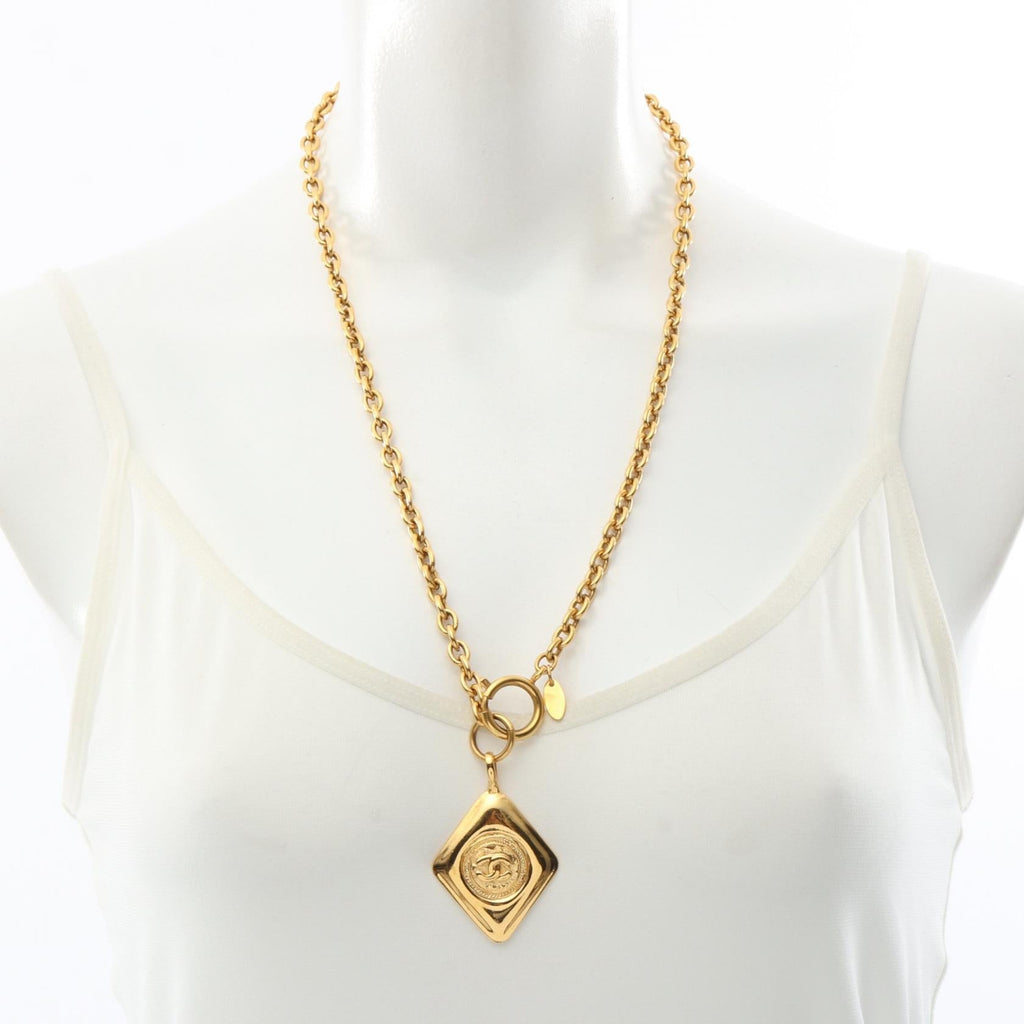 Chanel COCO Mark · Long Necklace · Gold Plated