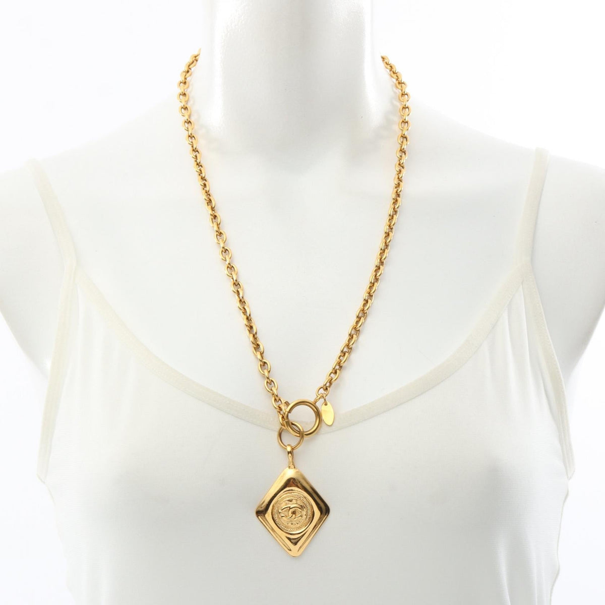 Chanel COCO Mark · Long Necklace · Gold Plated