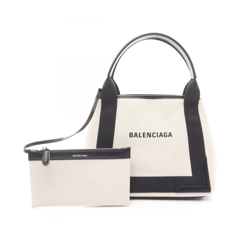 Balenciaga Navy Cabas S · Canvas Tote