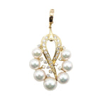 Mikimoto Akoya Pearl · Diamond · 18K Yellow Gold
