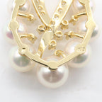 Mikimoto Akoya Pearl · Diamond · 18K Yellow Gold