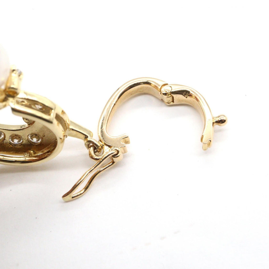 Mikimoto Akoya Pearl · Diamond · 18K Yellow Gold