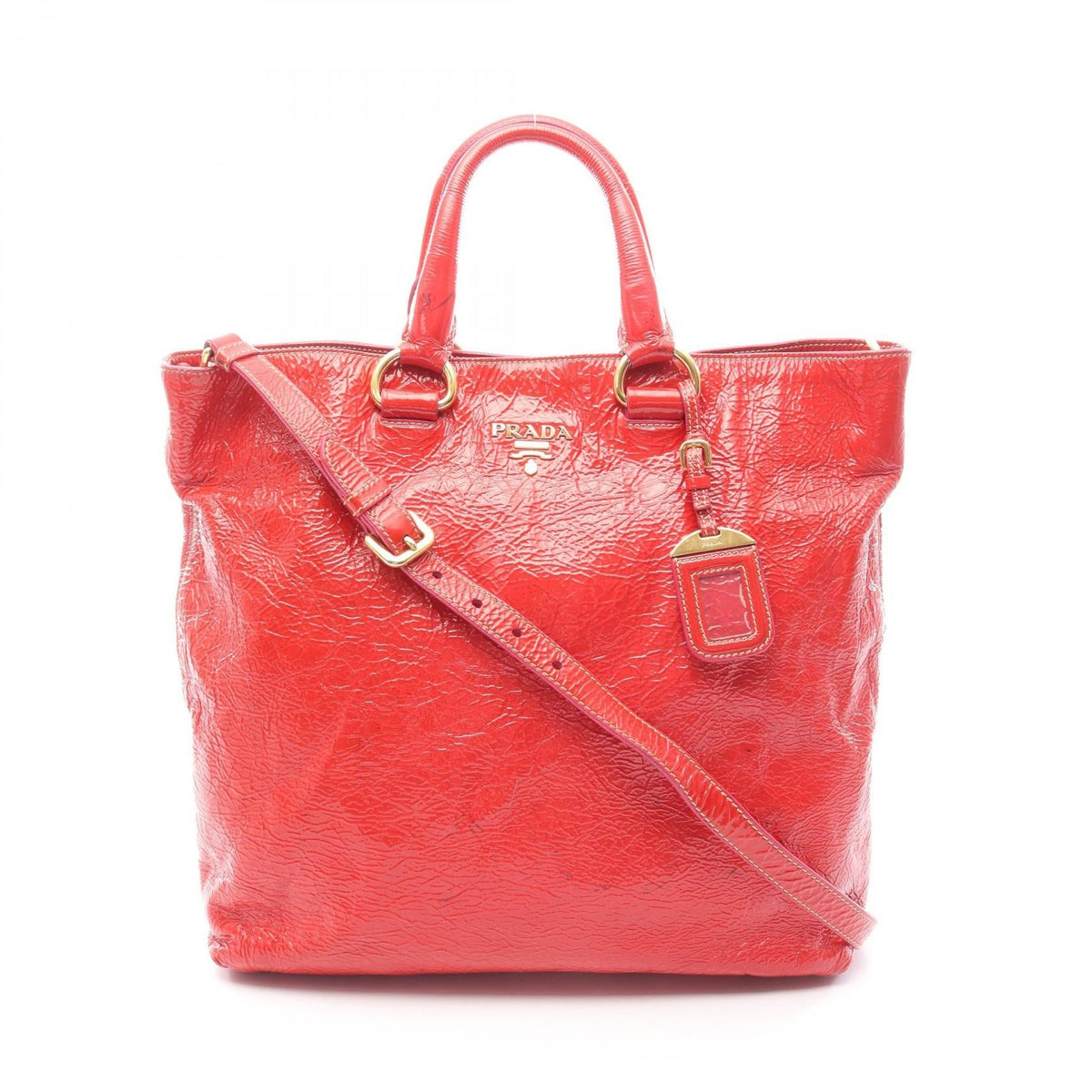 Prada Patent Leather Tote