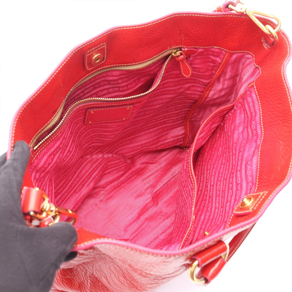Prada Patent Leather Tote