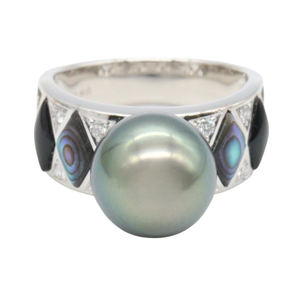 Tasaki Pearl · Diamond · 18K White Gold