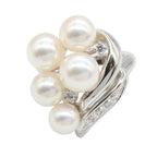 TASAKI Akoya Pearl · Platinum · Diamond Ring