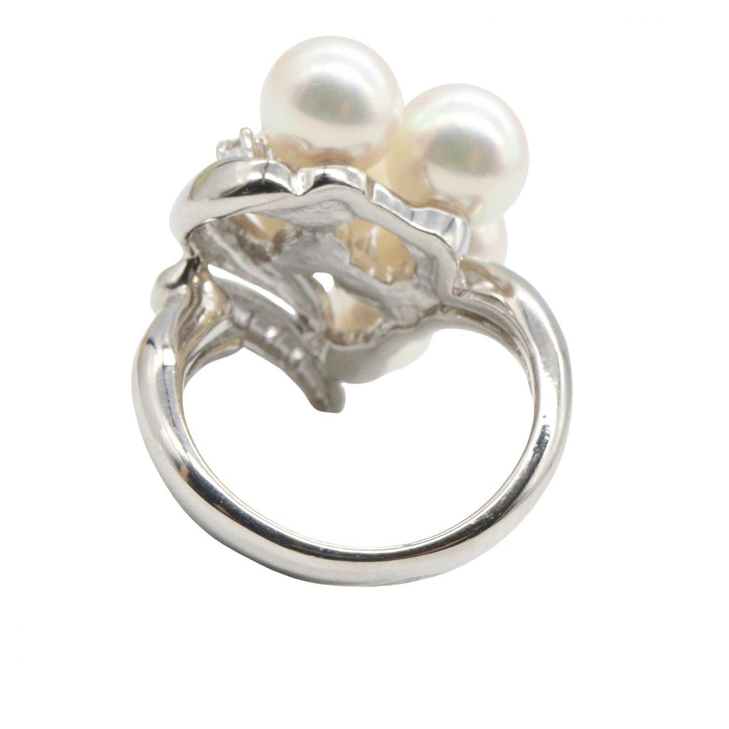 TASAKI Akoya Pearl · Platinum · Diamond Ring