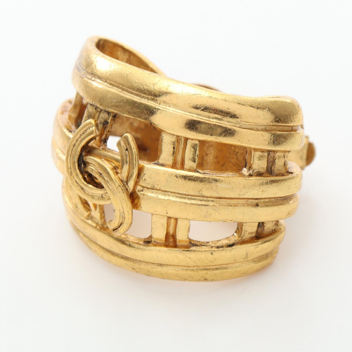 Chanel COCO Mark · Gold Plated Brooch