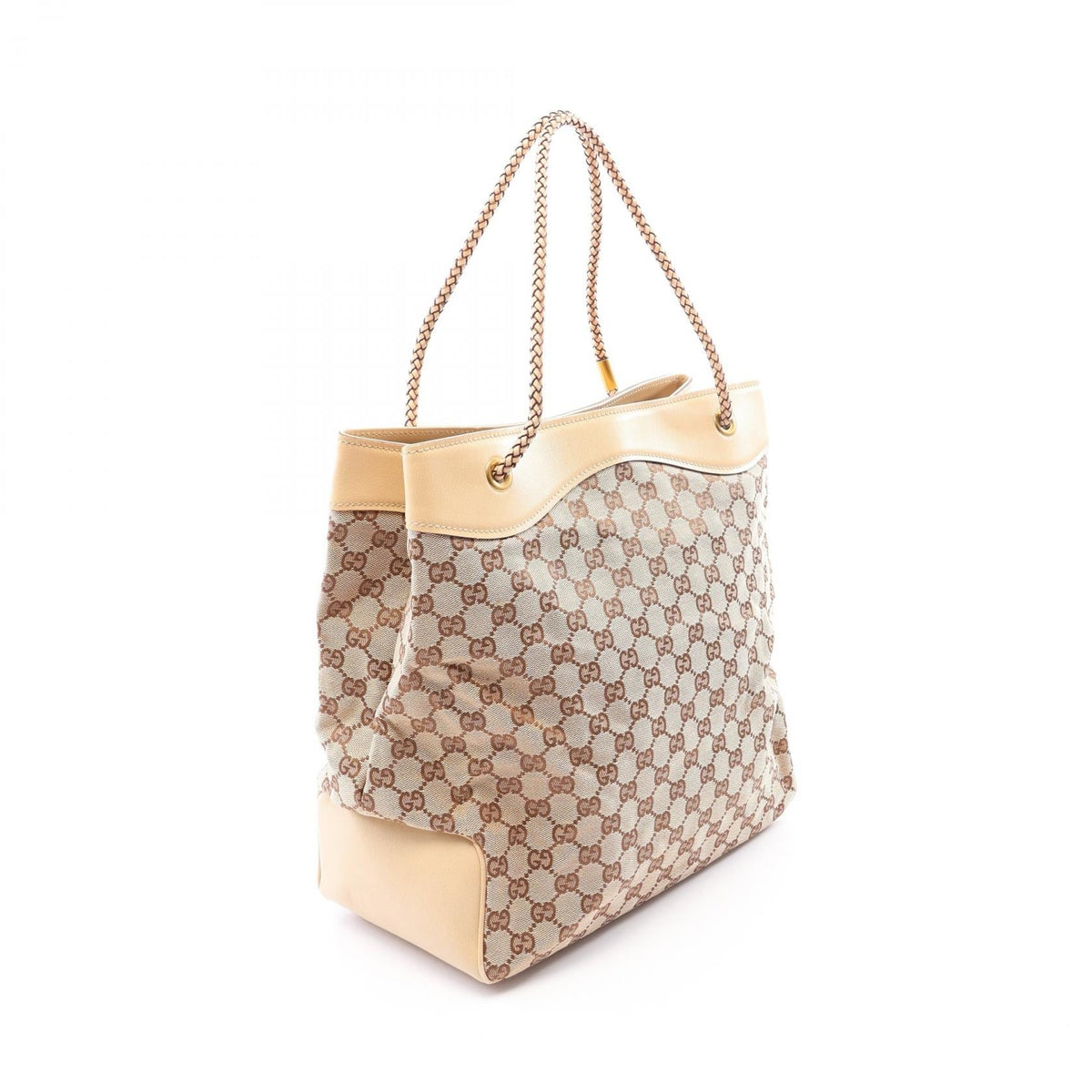 Gucci GG Canvas Tote · Leather Trim