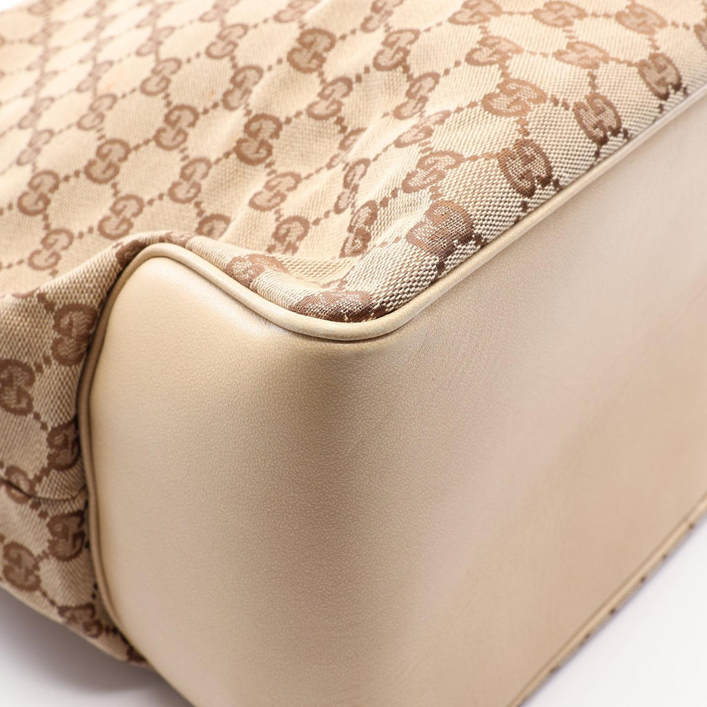 Gucci GG Canvas Tote · Leather Trim
