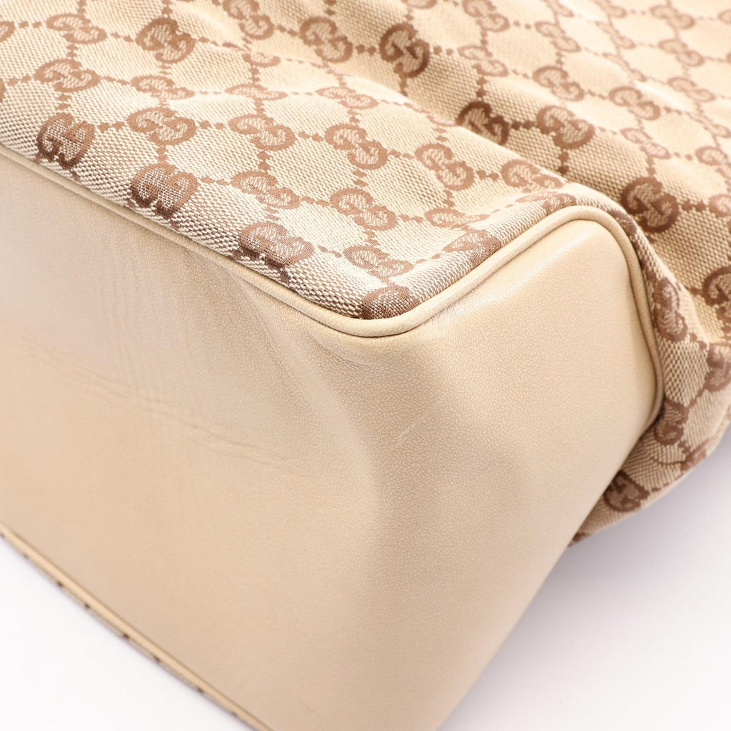 Gucci GG Canvas Tote · Leather Trim