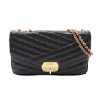 Chanel Bias Stitch · Leather · Gold Hardware
