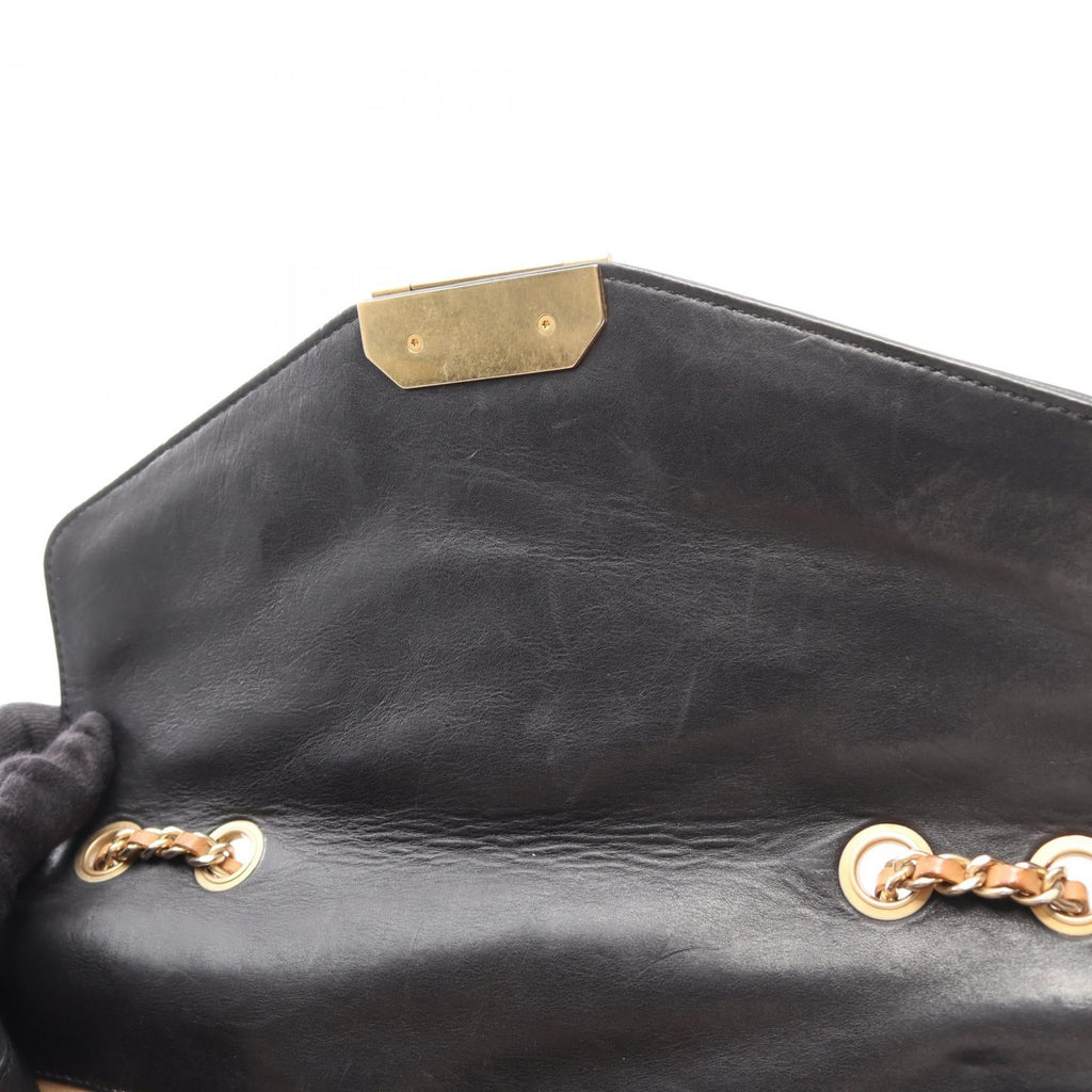 Chanel Bias Stitch · Leather · Gold Hardware