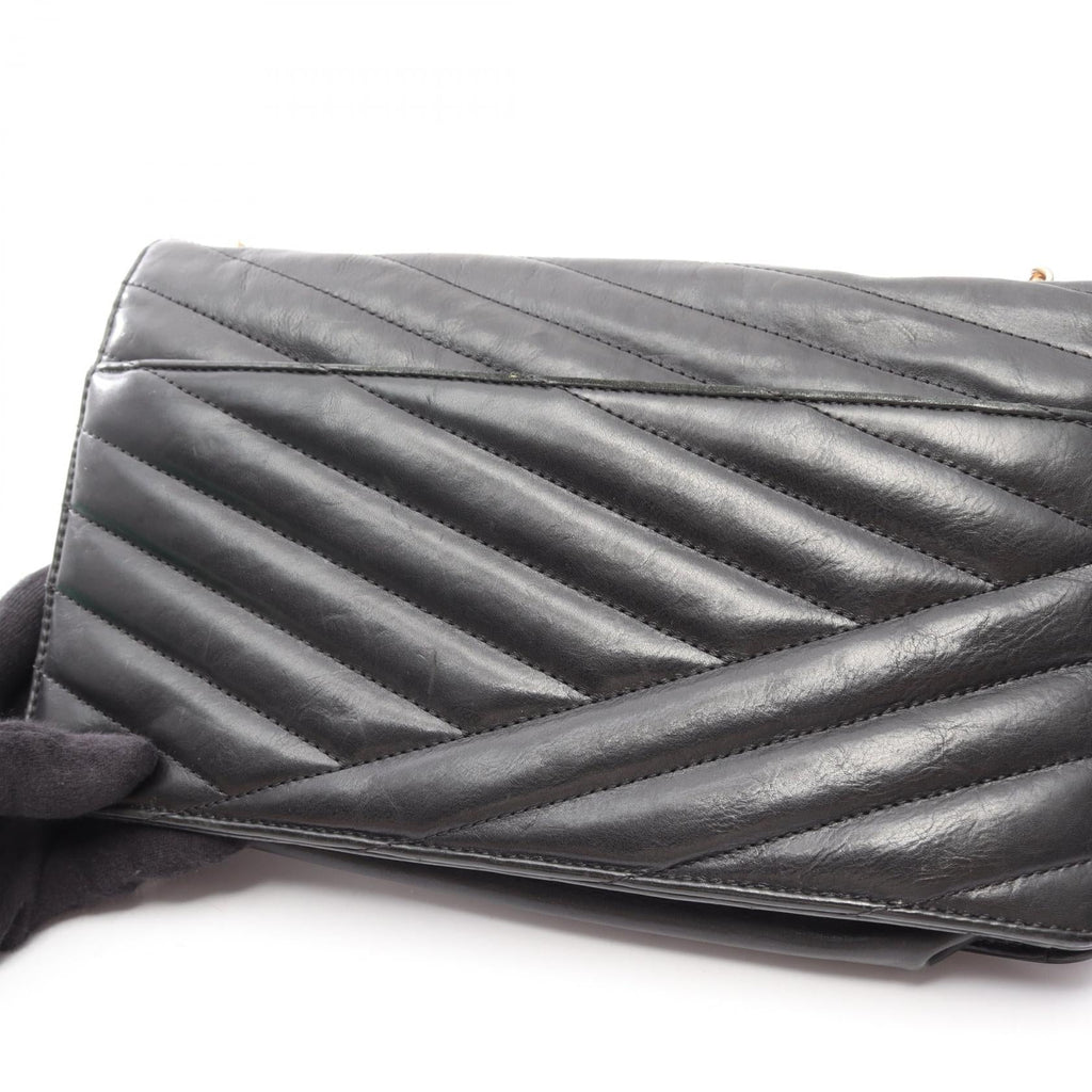 Chanel Bias Stitch · Leather · Gold Hardware