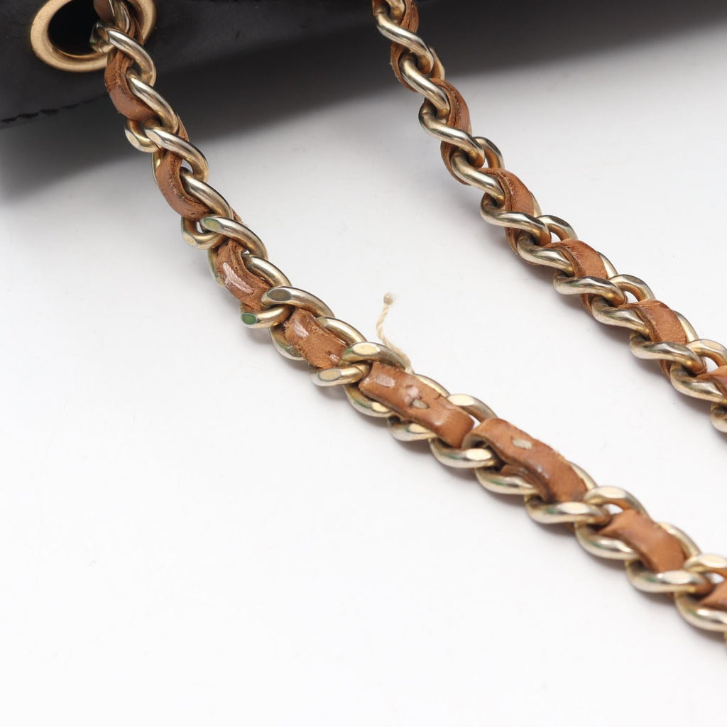 Chanel Bias Stitch · Leather · Gold Hardware