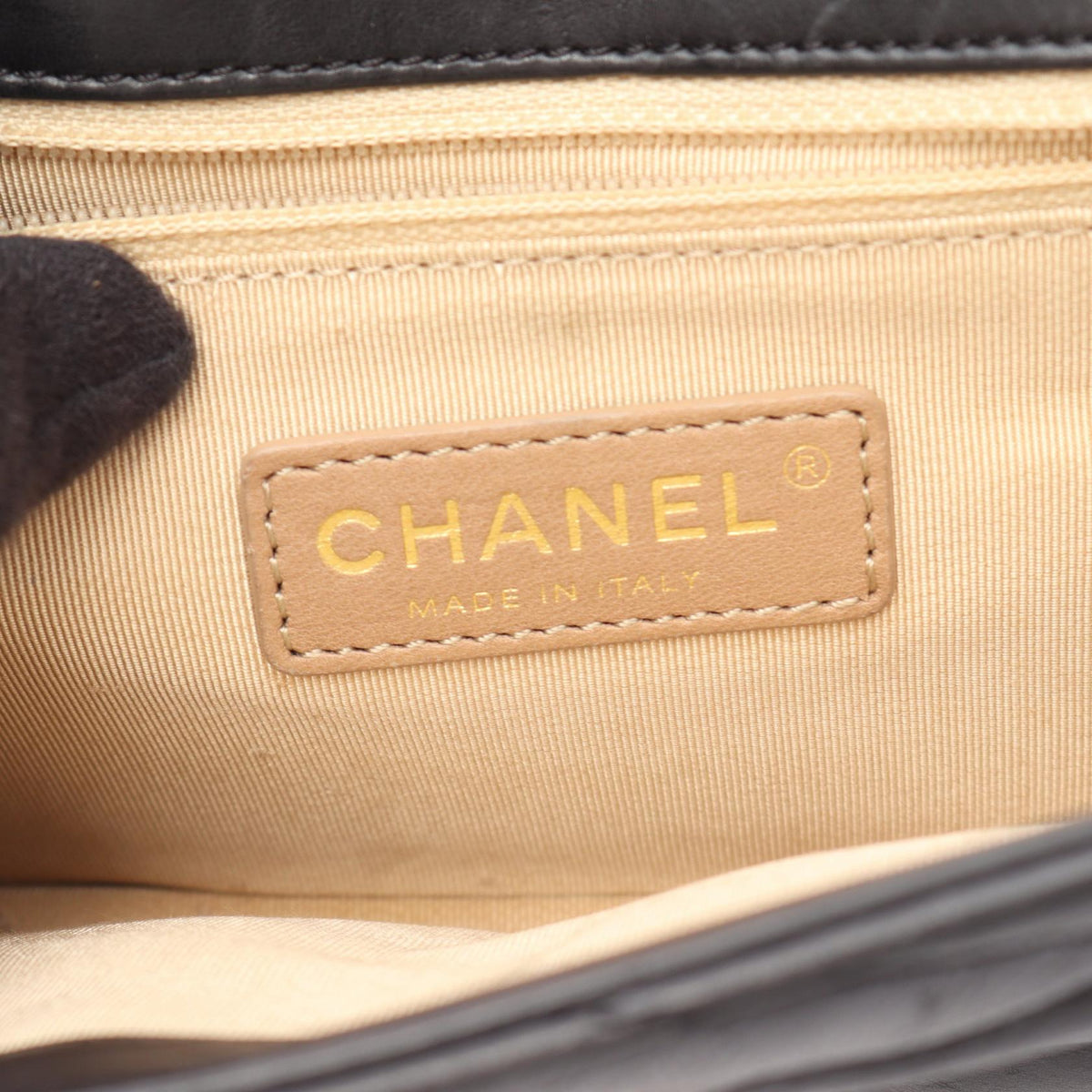 Chanel Bias Stitch · Leather · Gold Hardware