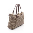 FENDI Zucchino · Canvas & Leather Tote