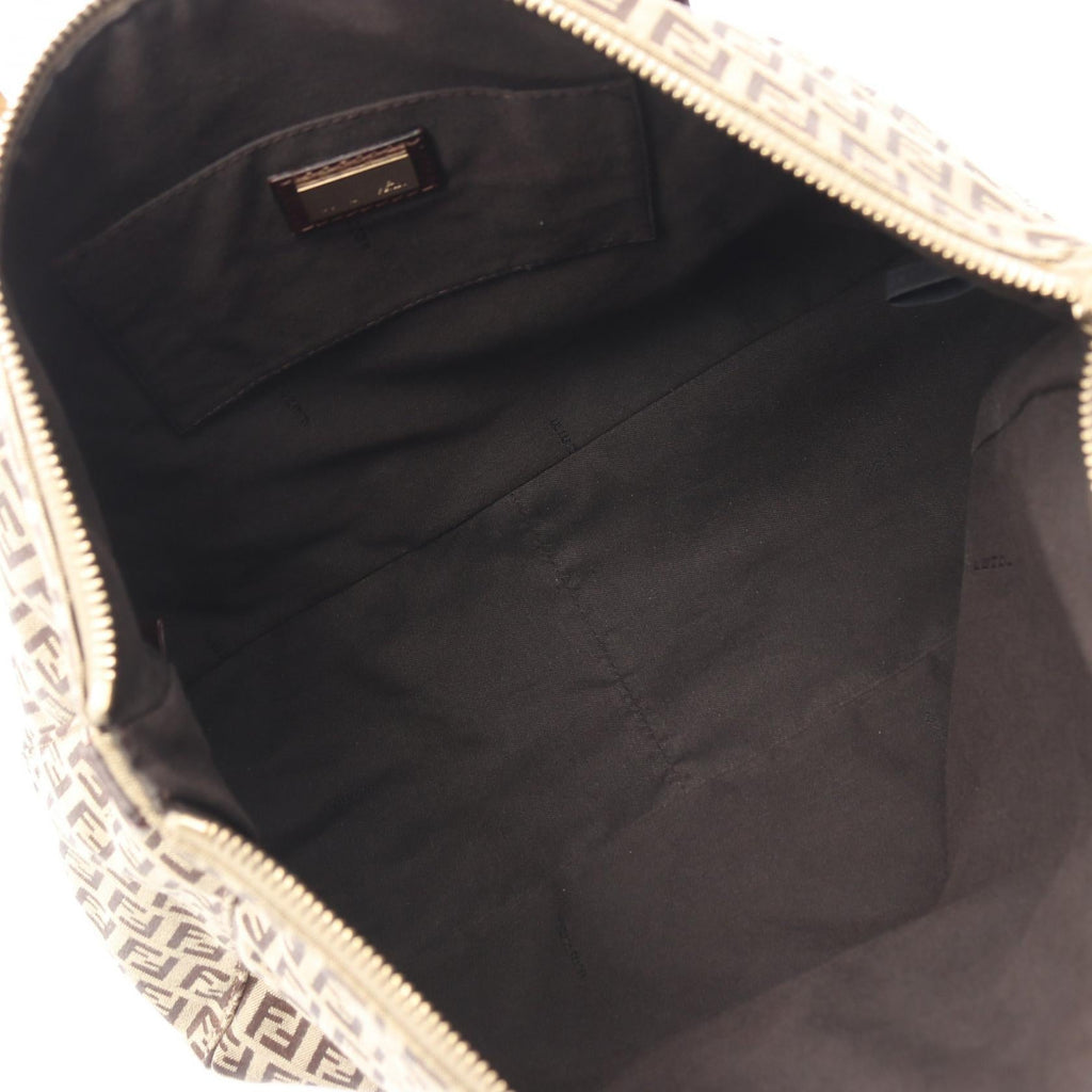 FENDI Zucchino · Canvas & Leather Tote