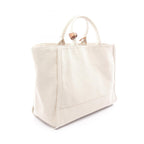 PRADA Jardinière · Linen Blend Canvas Tote