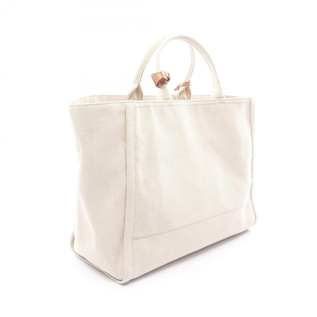 PRADA Jardinière · Linen Blend Canvas Tote