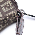 FENDI Zucchino · Canvas Leather Tote