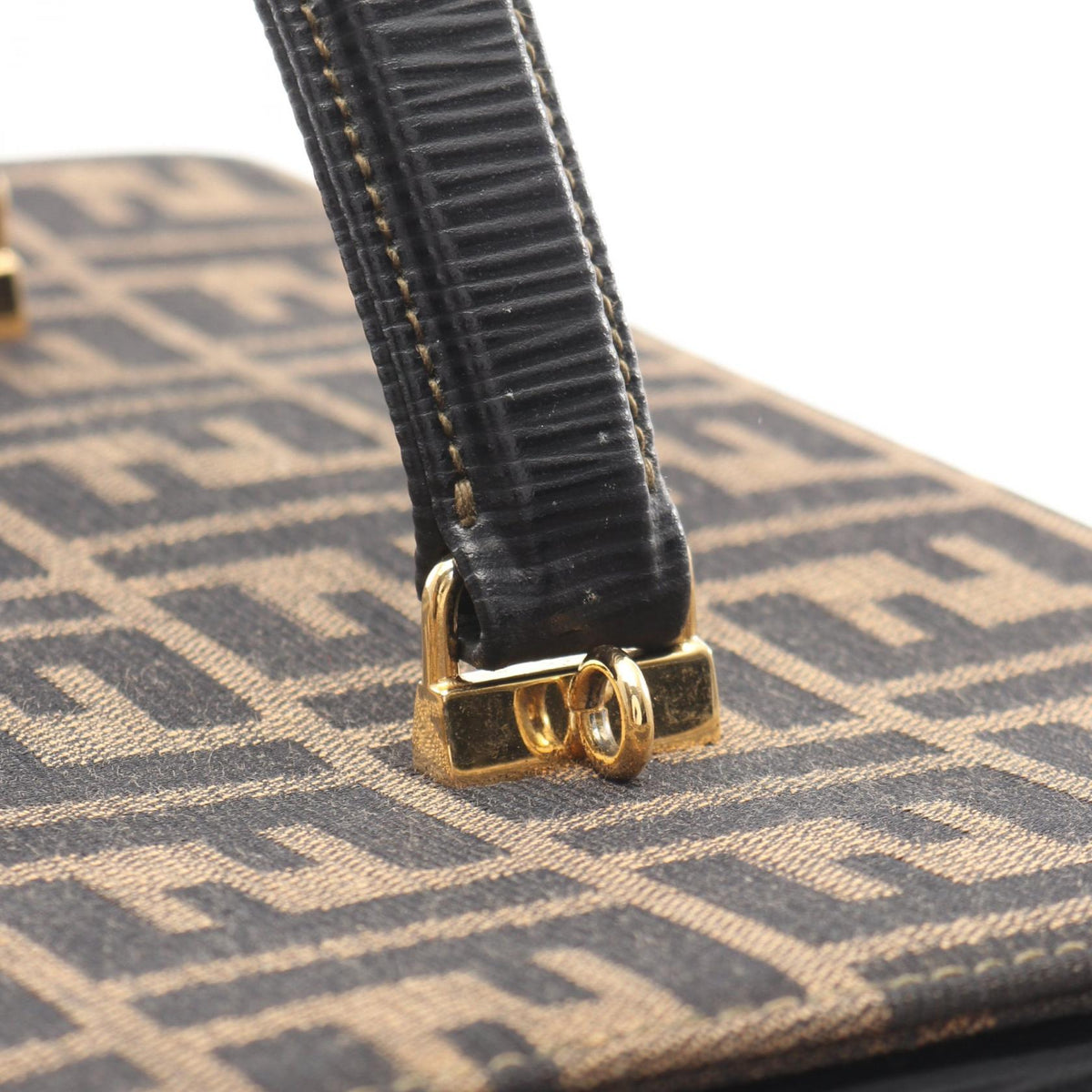 Fendi Zucca Shoulder Bag · Canvas Leather