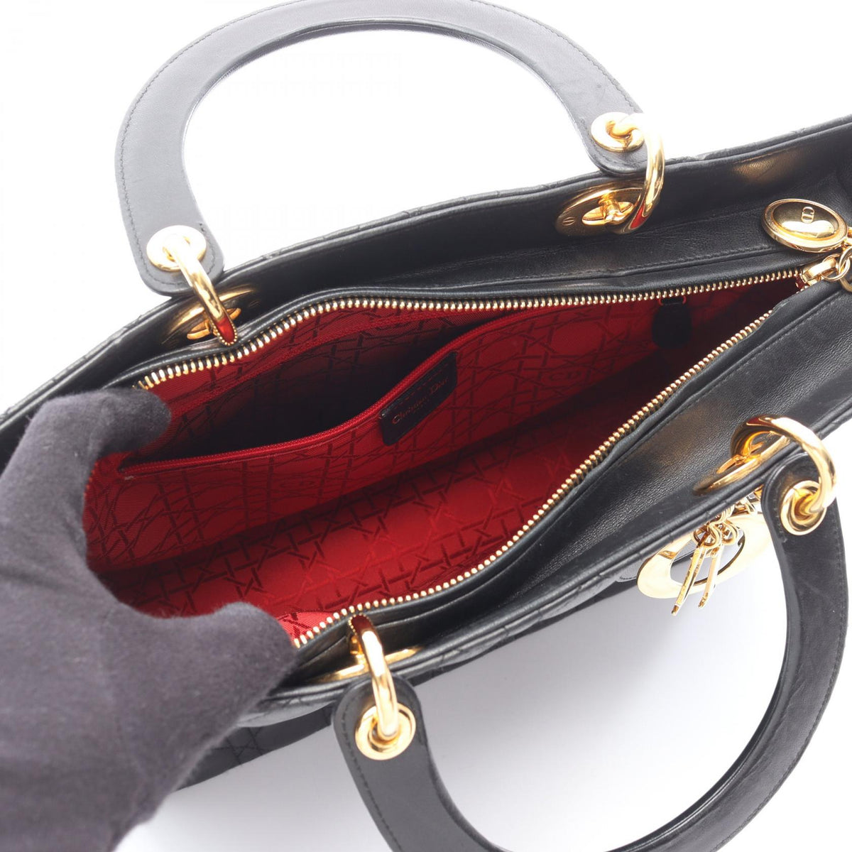 Dior Large Cannage · Leather Handbag