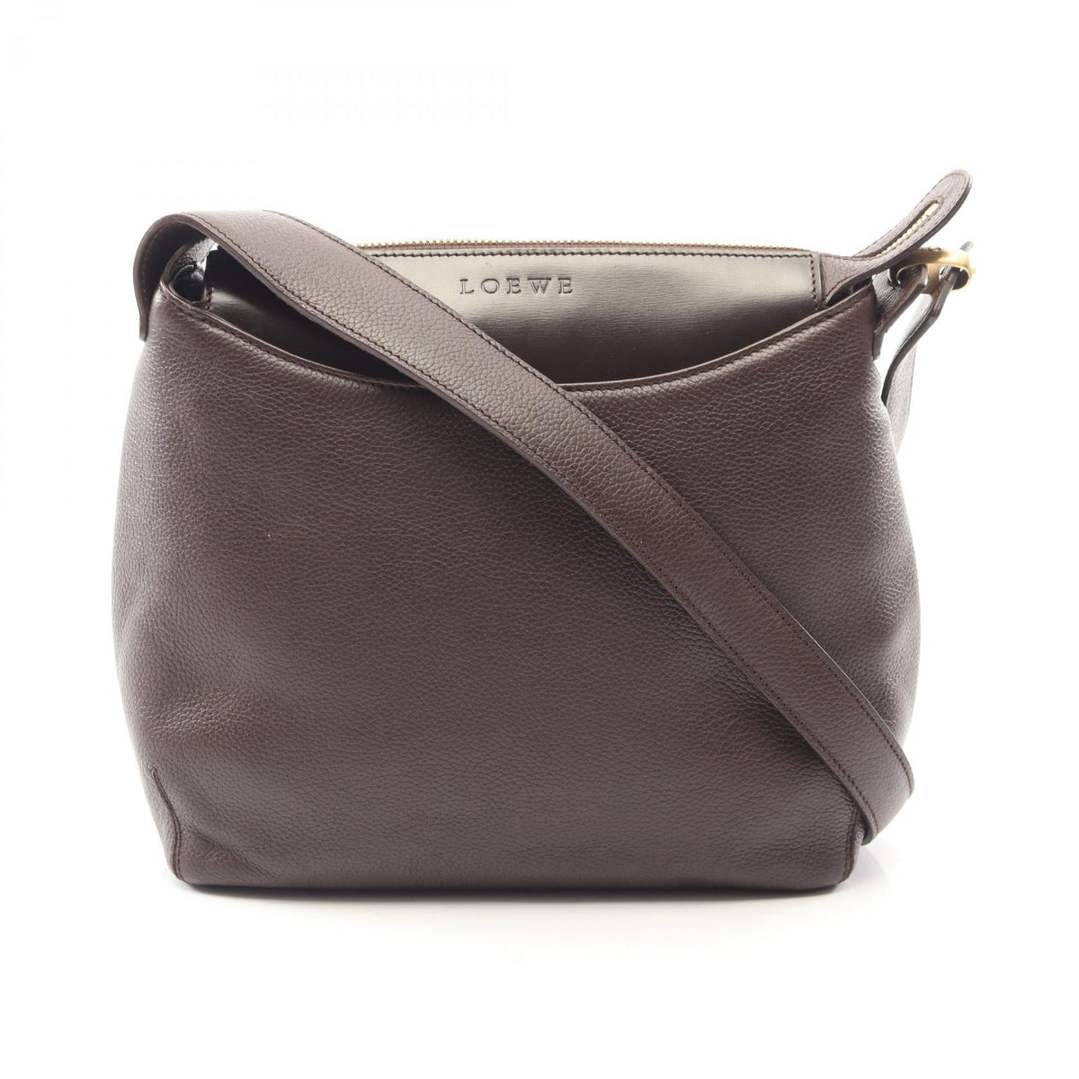 Loewe Logo · Leather Shoulder Bag