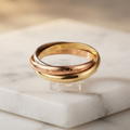 Cartier Trinity Ring · Tri-Gold