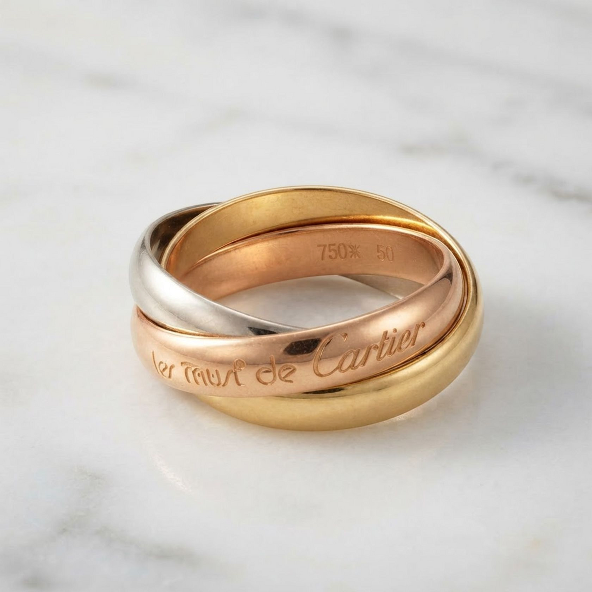 Cartier Trinity Ring · Tri-Gold