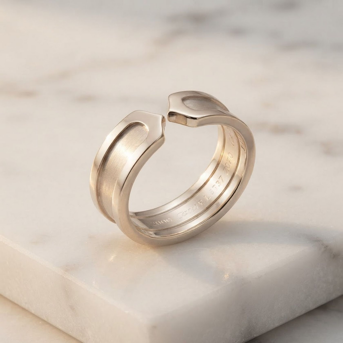 Cartier C2 Ring · 18K White Gold