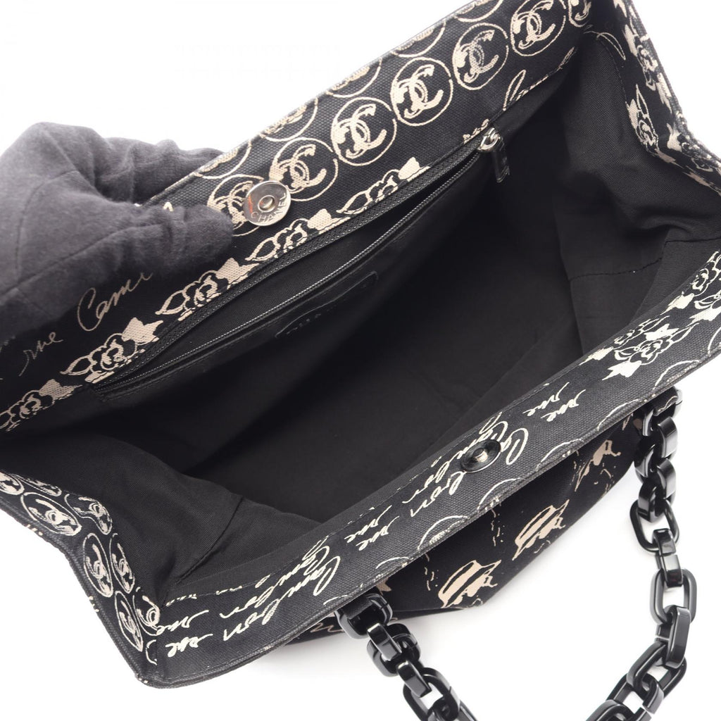 Chanel Camellia · Canvas Tote · Chain