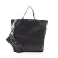 SAINT LAURENT PARIS Leather Tote · With Pouch